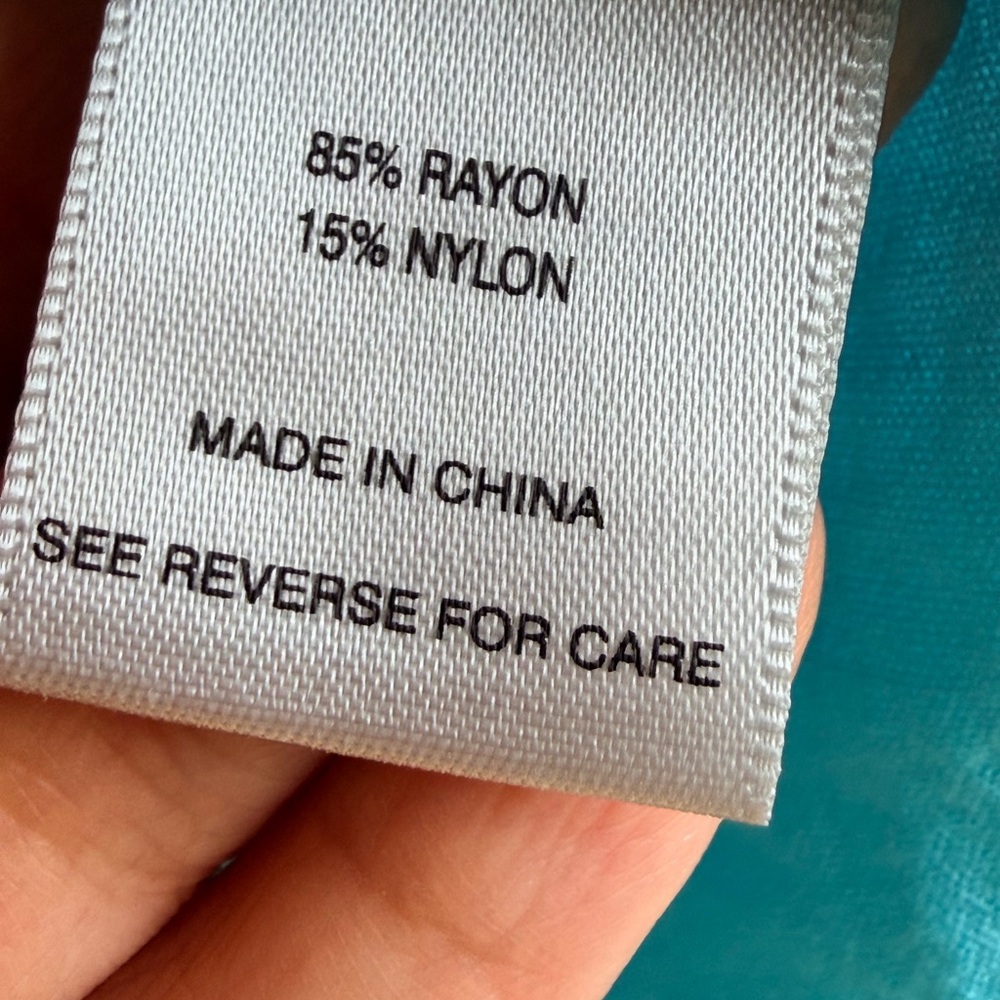 John Mark Turquoise Button-Down Shirt Triangular … - image 5